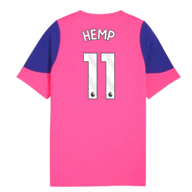 2025-2026 Man City Training Jersey (Fluro Pink) - Kids (Hemp 11)-Vantage Point Soccer