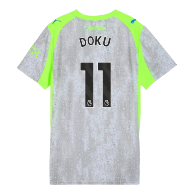 2025-2026 Man City Third Shirt (Womens) (Doku 11)-Vantage Point Soccer