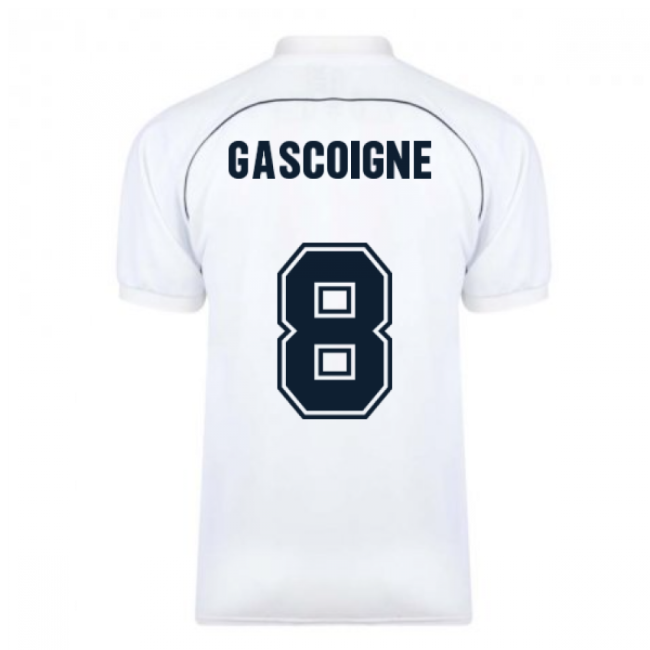Tottenham Hotspur 1986 Retro Football Shirt (GASCOIGNE 8)-Vantage Point Soccer
