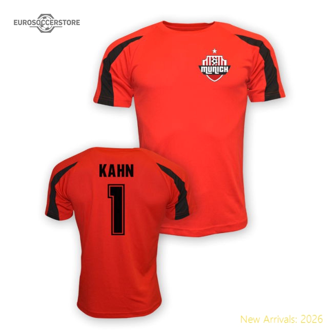 Olivier Kahn Bayern Munich Sports Training Jersey (red)-Vantage Point Soccer