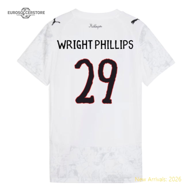 2025-2026 KIDSUPER x Manchester City CWC Shirt (White) - Womens (Wright Phillips 29)-Vantage Point Soccer