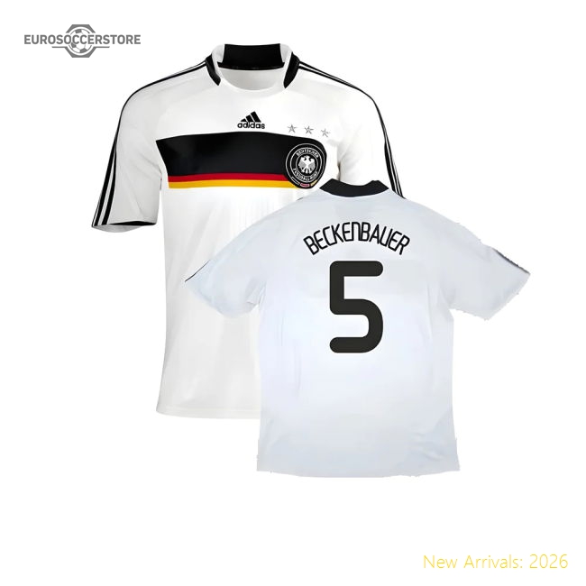 Germany 2008-09 Home Shirt ((Good) XL) (BECKENBAUER 5)-Vantage Point Soccer
