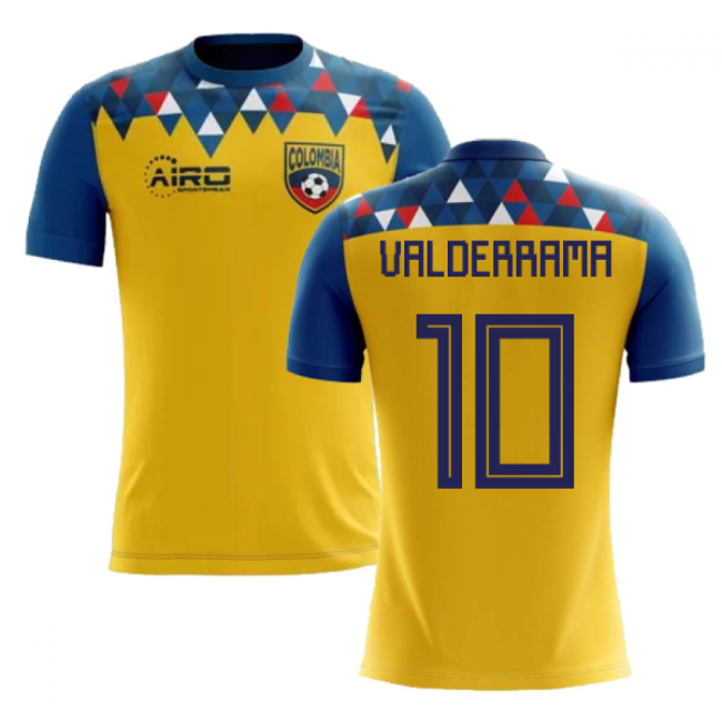 2025-2026 Colombia Concept Football Shirt (Valderrama 10)-Vantage Point Soccer