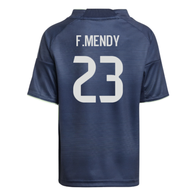 2025-2026 Real Madrid Away Mini Kit (F.Mendy 23)-Vantage Point Soccer