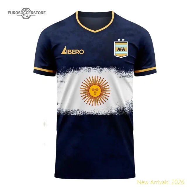 Argentina 2025-2026 Away Concept Football Kit (Libero) (CRESPO 9)-Vantage Point Soccer