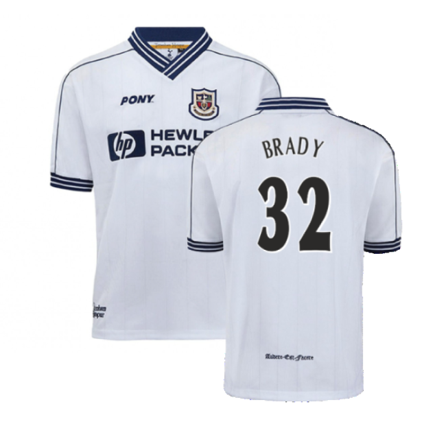 1997-1999 Tottenham Home Pony Retro Shirt (Brady 32)-Vantage Point Soccer
