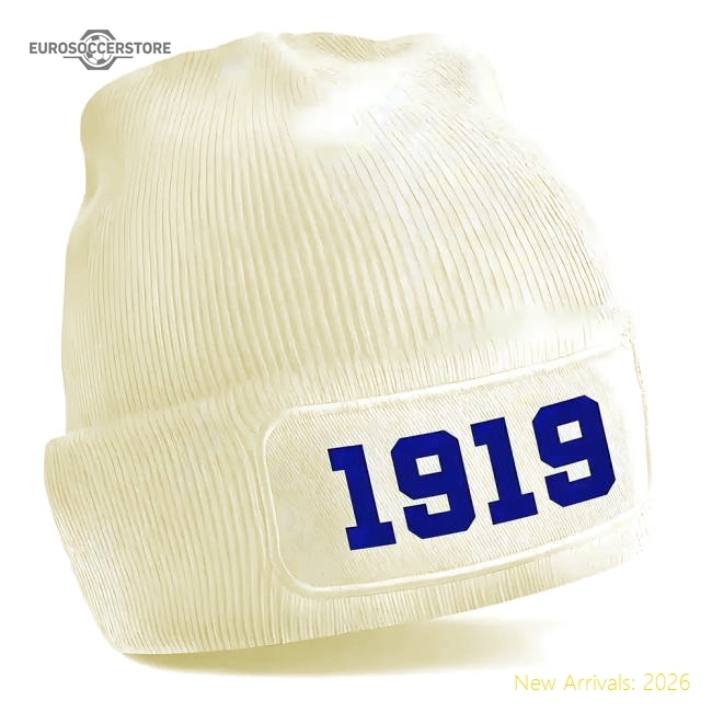 Leeds 1919 Football Beanie Hat (White)-Vantage Point Soccer