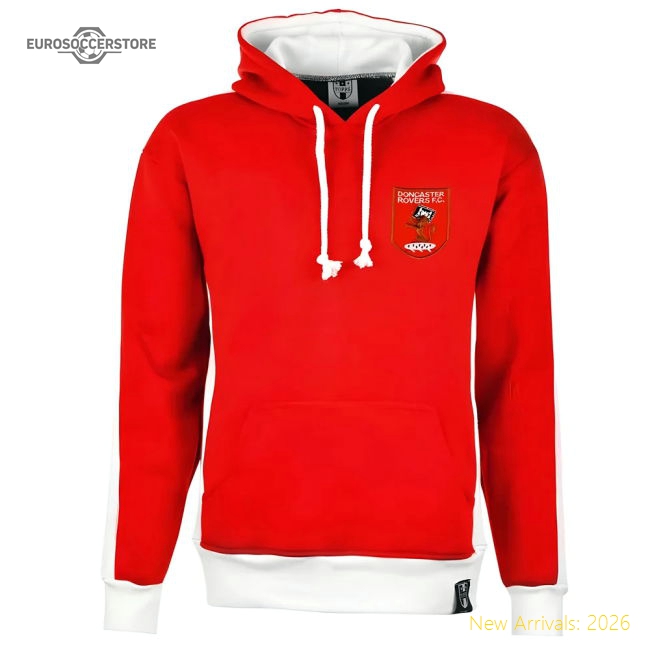 Doncaster Rovers Retro Hoodie-Vantage Point Soccer