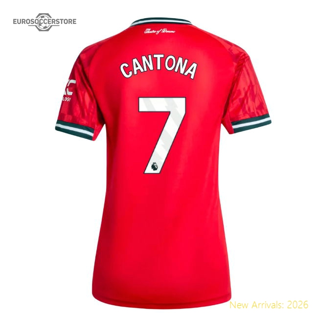 2025-2026 Man Utd Home Shirt (Womens) (Cantona 7)-Vantage Point Soccer