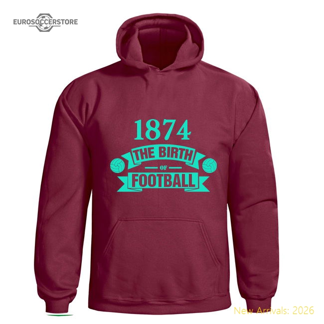 Aston Villa Birth Of Football Hoody (claret) - Kids-Vantage Point Soccer