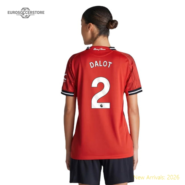 2025-2026 Man Utd Authentic Home Shirt (Womens) (Dalot 2)-Vantage Point Soccer