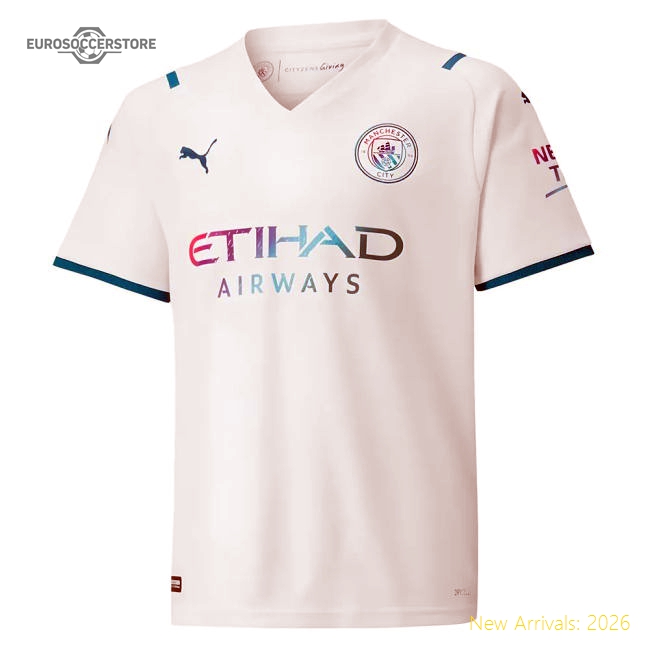 2021-2022 Man City Away Shirt (Kids)-Vantage Point Soccer