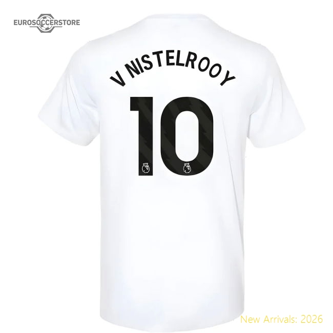 2023-2024 Man Utd Training Tee (White) (V Nistelrooy 10)-Vantage Point Soccer