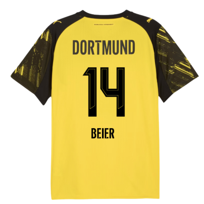 2025-2026 Borussia Dortmund Home Shirt (Beier 14)-Vantage Point Soccer