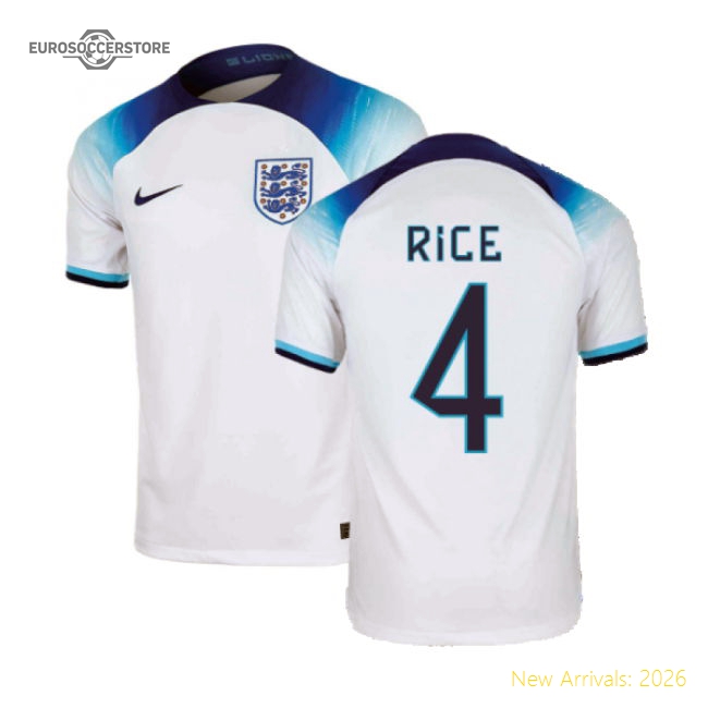 2022-2023 England Home Shirt (RICE 4)-Vantage Point Soccer