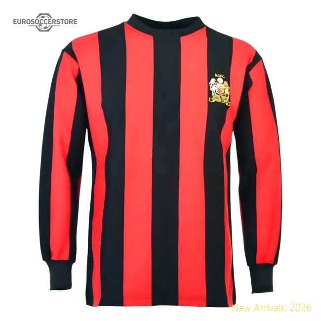 Manchester City 1969 FA Cup Final LS Retro Football Shirt-Vantage Point Soccer