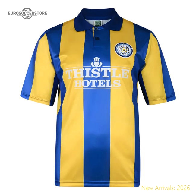 Score Draw Leeds United 1994 Away Retro Football Shirt-Vantage Point Soccer