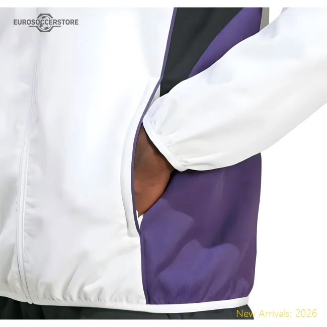 2025-2026 Man Utd Presentation Jacket (White)-Vantage Point Soccer