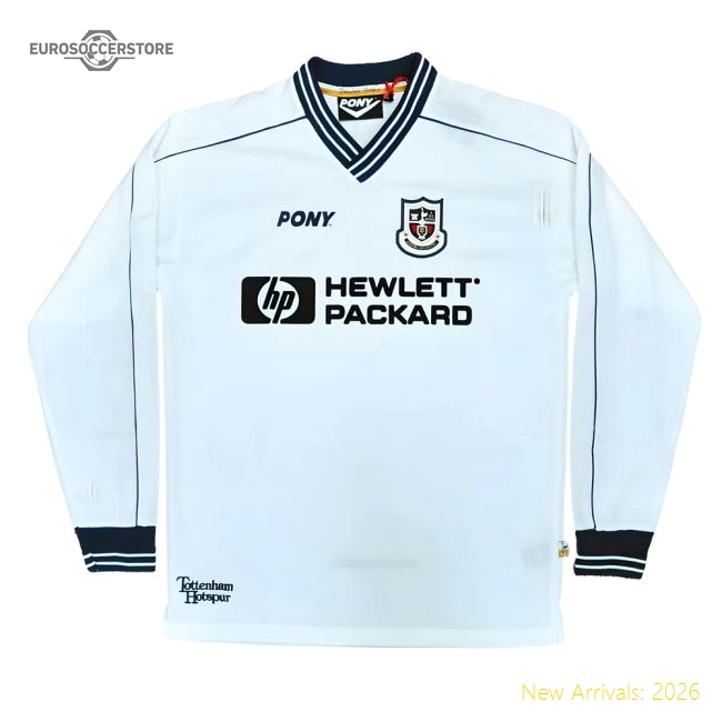 1997-1999 Tottenham Home LS Pony Retro Shirt-Vantage Point Soccer