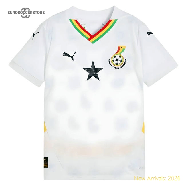 2024-2025 Ghana Home Shirt (Kids)-Vantage Point Soccer