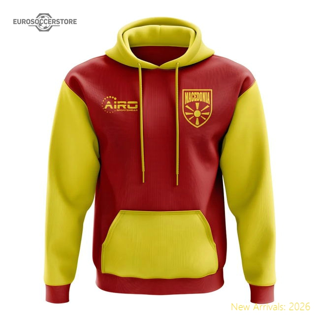 Macedonia Concept Country Football Hoody (Red)-Vantage Point Soccer