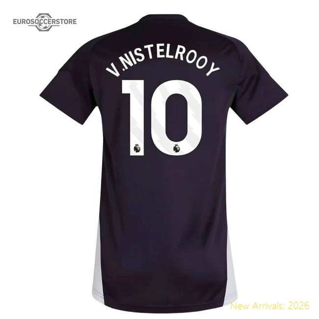 2025-2026 Man Utd Training Jersey (Aurora Plum) - Womens (V.Nistelrooy 10)-Vantage Point Soccer