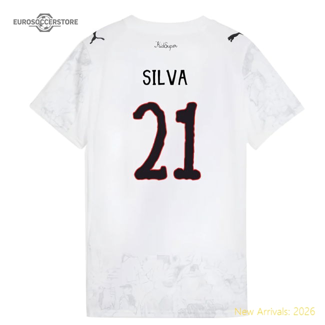 2025-2026 KIDSUPER x Manchester City CWC Shirt (White) - Womens (Silva 21)-Vantage Point Soccer