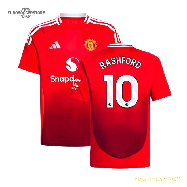 2024-2025 Man Utd Home Shirt (Kids) (Rashford 10)-Vantage Point Soccer