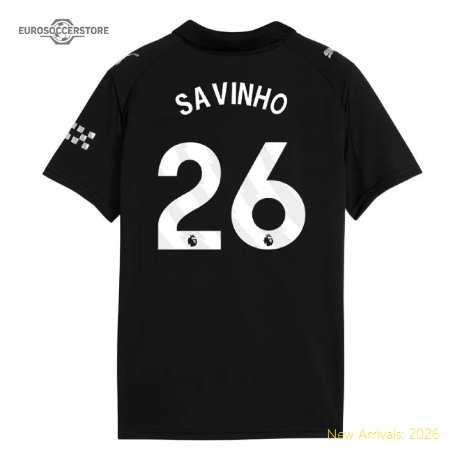 2025-2026 Man City Away Mini Kit (Savinho 26)-Vantage Point Soccer