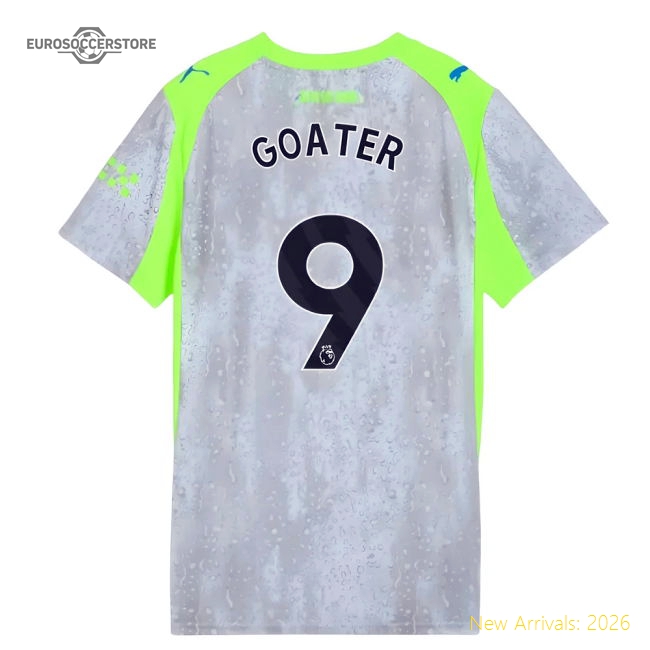 2025-2026 Man City Third Shirt (Womens) (Goater 9)-Vantage Point Soccer