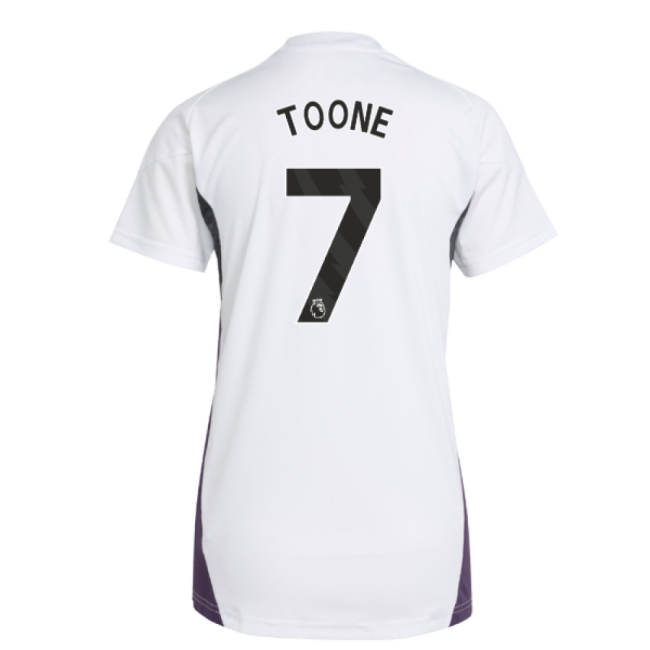2025-2026 Man Utd Training Jersey (White) - Womens (Toone 7)-Vantage Point Soccer