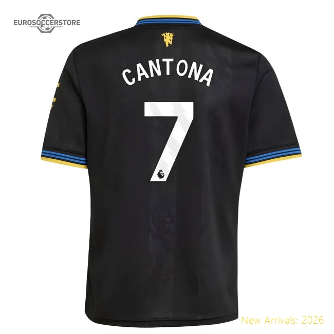 2025-2026 Man Utd Third Shirt (Kids) (Cantona 7)-Vantage Point Soccer