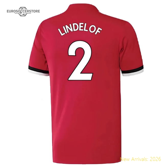 Manchester United 2017-18 Home Shirt ((Excellent) 4-5 Year) (Lindelof 2)-Vantage Point Soccer