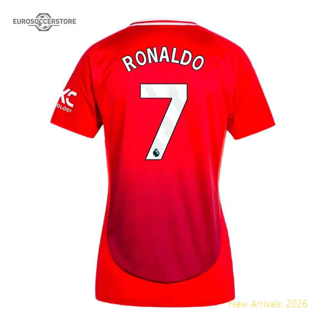 2024-2025 Man Utd Home Shirt (Womens) (Ronaldo 7)-Vantage Point Soccer