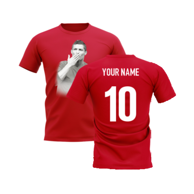 Cristiano Ronaldo Legend T-Shirt (Red) (Your Name)-Vantage Point Soccer
