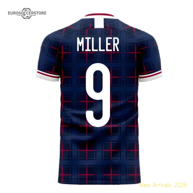 Scotland 2020-2021 Home Concept Shirt (Fans Culture) (Miller 9)-Vantage Point Soccer