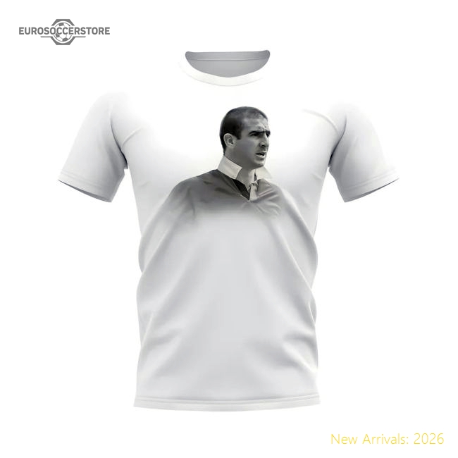 Eric Cantona Manchester United Legend T-Shirt (White)-Vantage Point Soccer