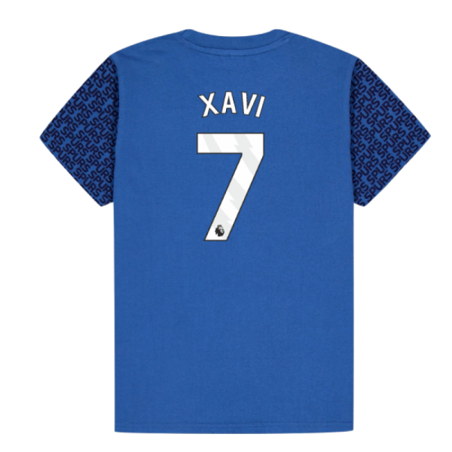 Tottenham Hotspur Graphic T-shirt (Blue) - Kids (Xavi 7)-Vantage Point Soccer