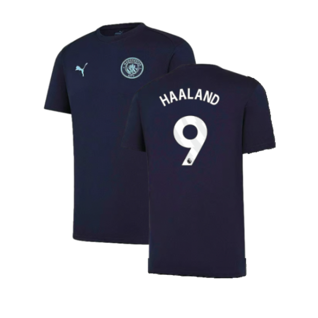 2024-2025 Man City Training Shirt (Inky Blue) - Kids (Haaland 9)-Vantage Point Soccer