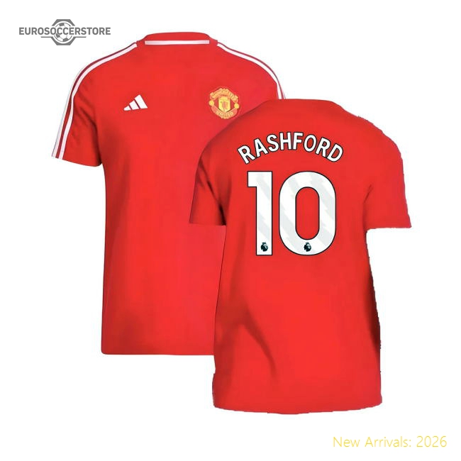 2024-2025 Man Utd DNA Tee (Red) (Rashford 10)-Vantage Point Soccer