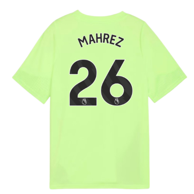 2025-2026 Man City Training Jersey (Fizzy Apple) - Kids (Mahrez 26)-Vantage Point Soccer