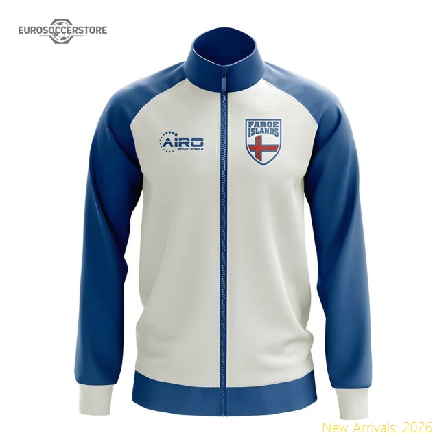 Faroe Islands Concept Football Track Jacket (White)-Vantage Point Soccer