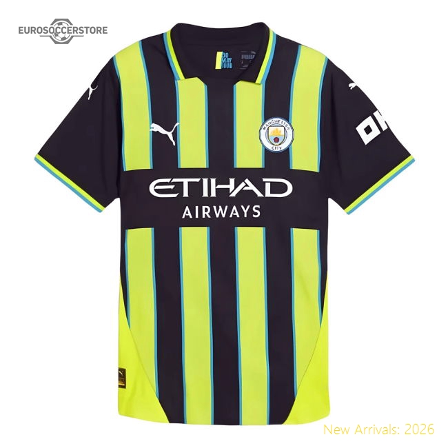 2024-2025 Man City Away Authentic Shirt-Vantage Point Soccer