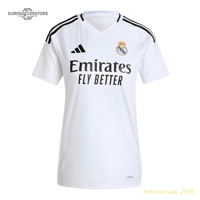 2024-2025 Real Madrid Home Shirt (Womens)-Vantage Point Soccer