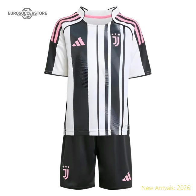2025-2026 Juventus Home Mini Kit-Vantage Point Soccer