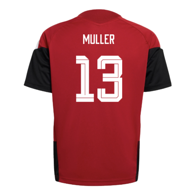 2026-2027 Germany Training Jersey (Red) - Kids (Muller 13)-Vantage Point Soccer