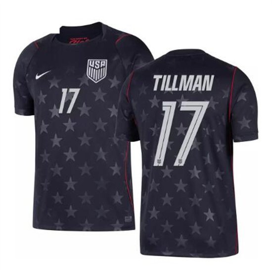 USA 2026 Men's Away Stadium Jersey - Malik Tillman #17 (Navy)
