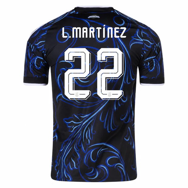Argentina 2026 Away Jersey (Lisandro Martínez #25) - Men's Breathable Soccer Kit