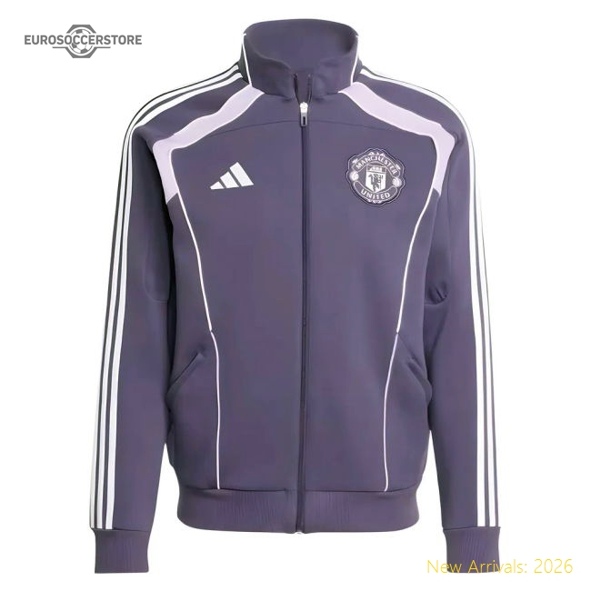 2025-2026 Man Utd UBP Double Knit Track Top (Trace Purple)-Vantage Point Soccer