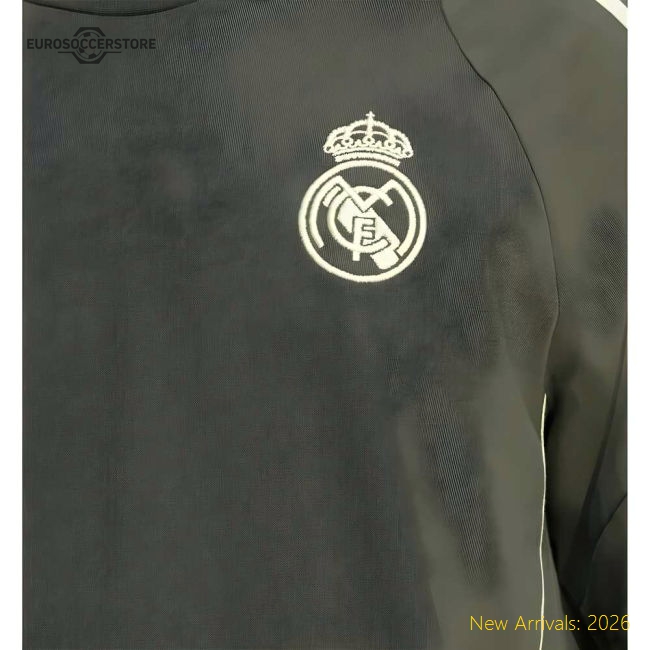 2025-2026 Real Madrid Training Tee (Utility Grey)-Vantage Point Soccer